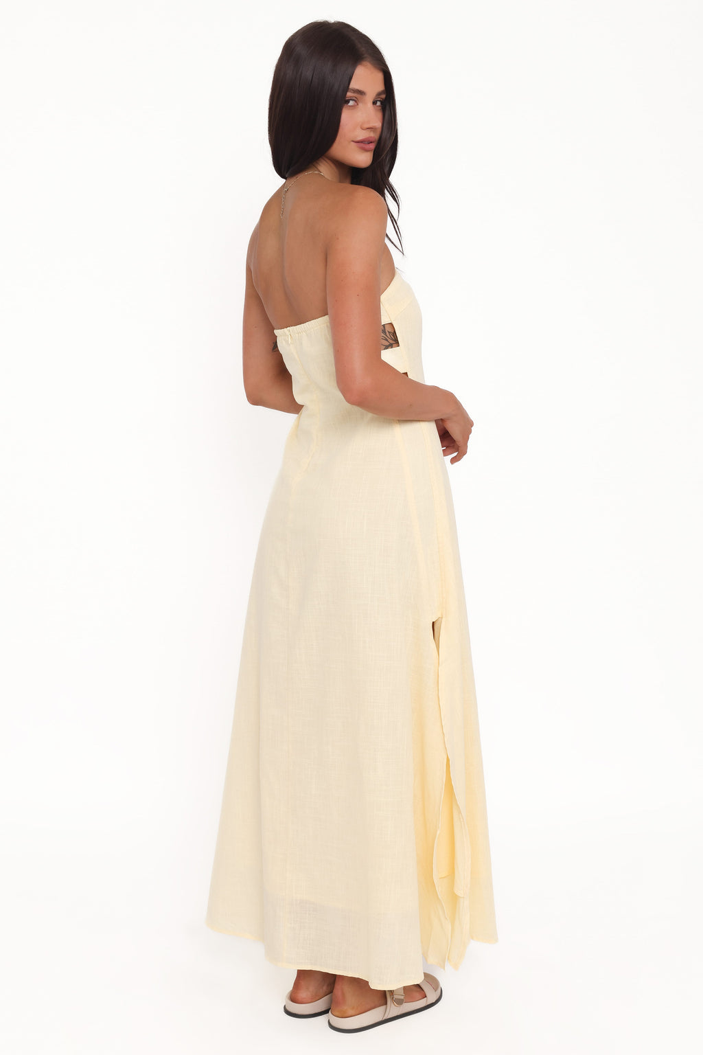 Cyrus Strapless Maxi Dress - Butter Yellow