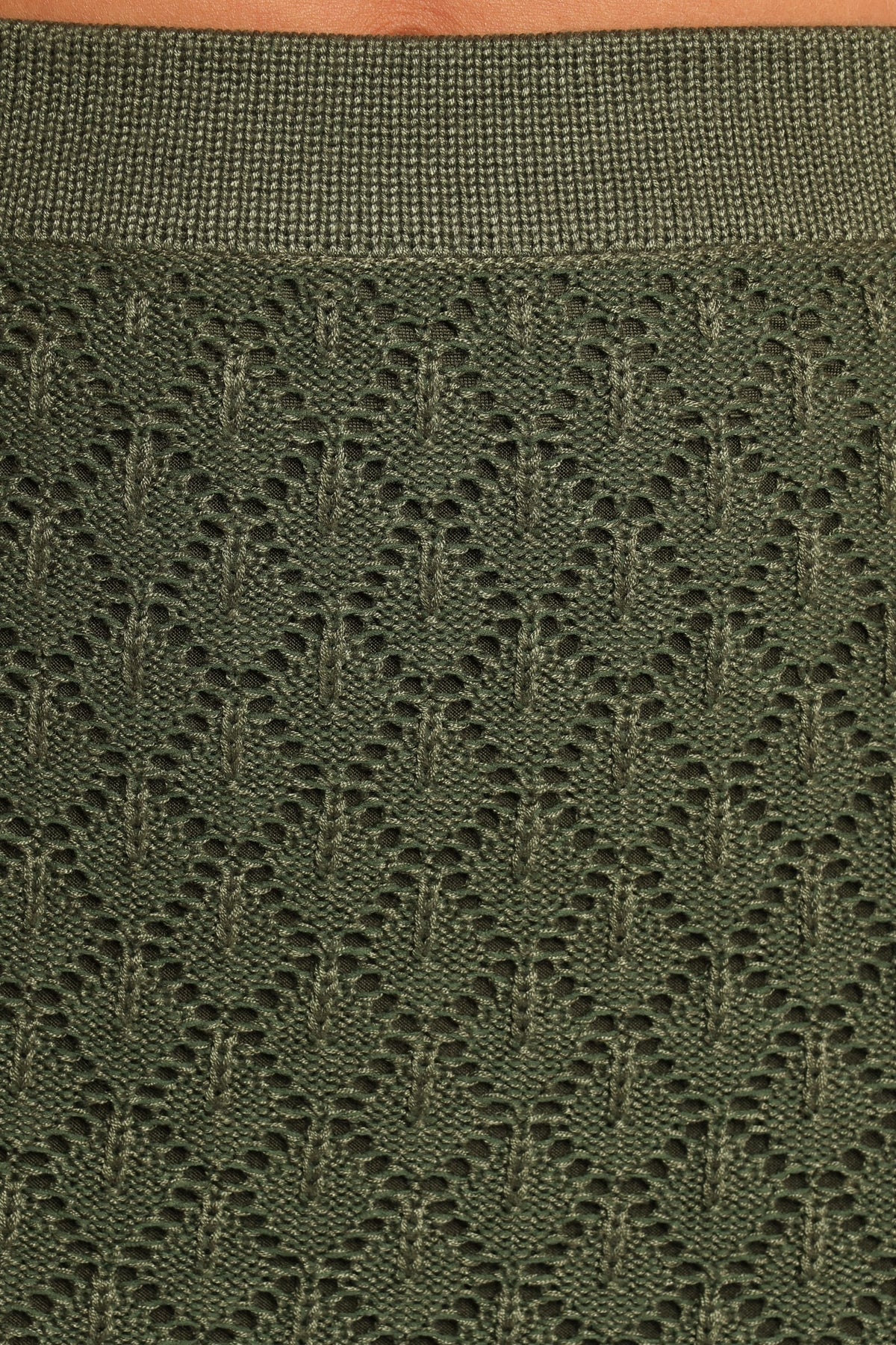 Asplie Knit Top - Olive